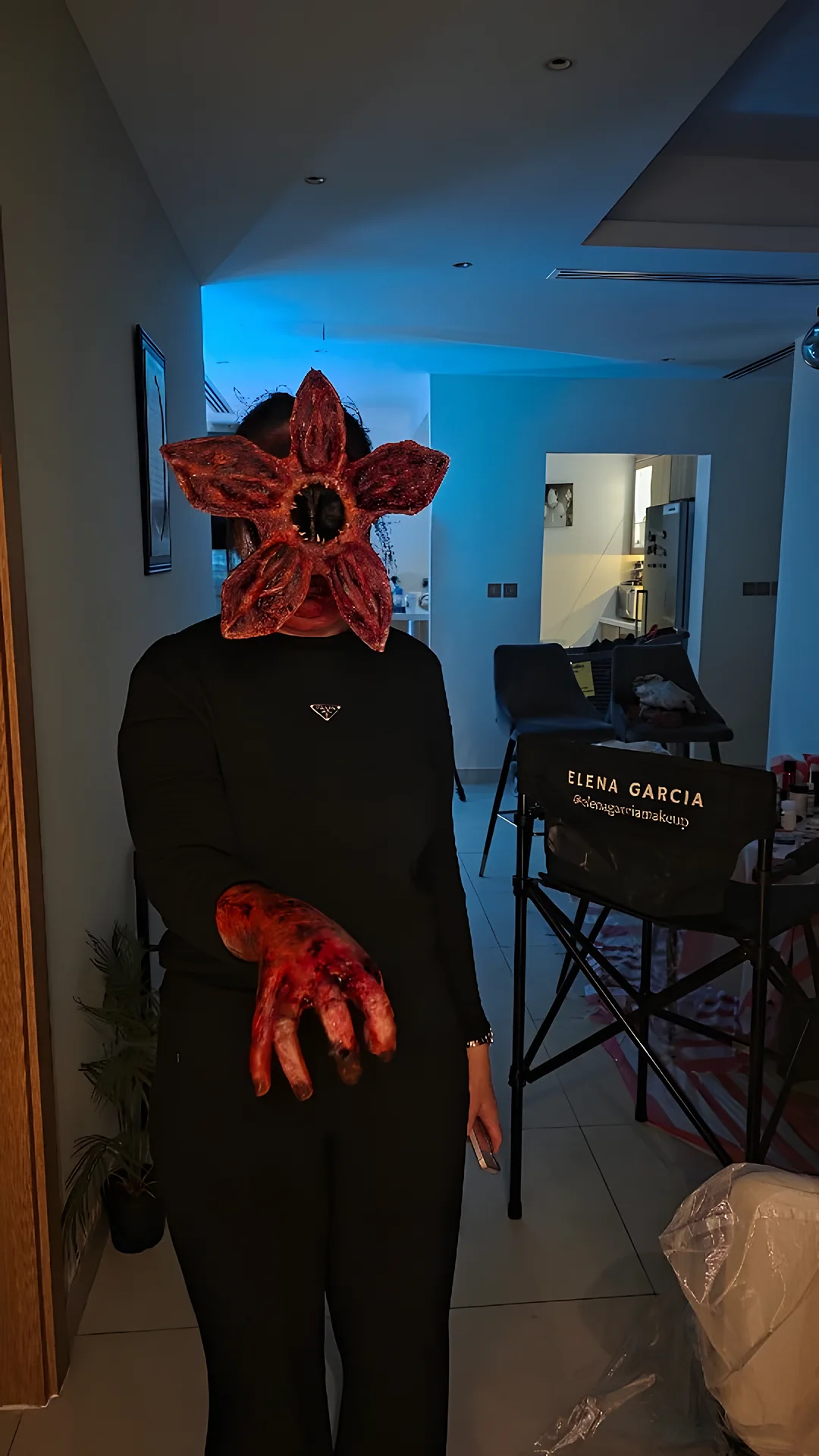 Special-effects Halloween transformation